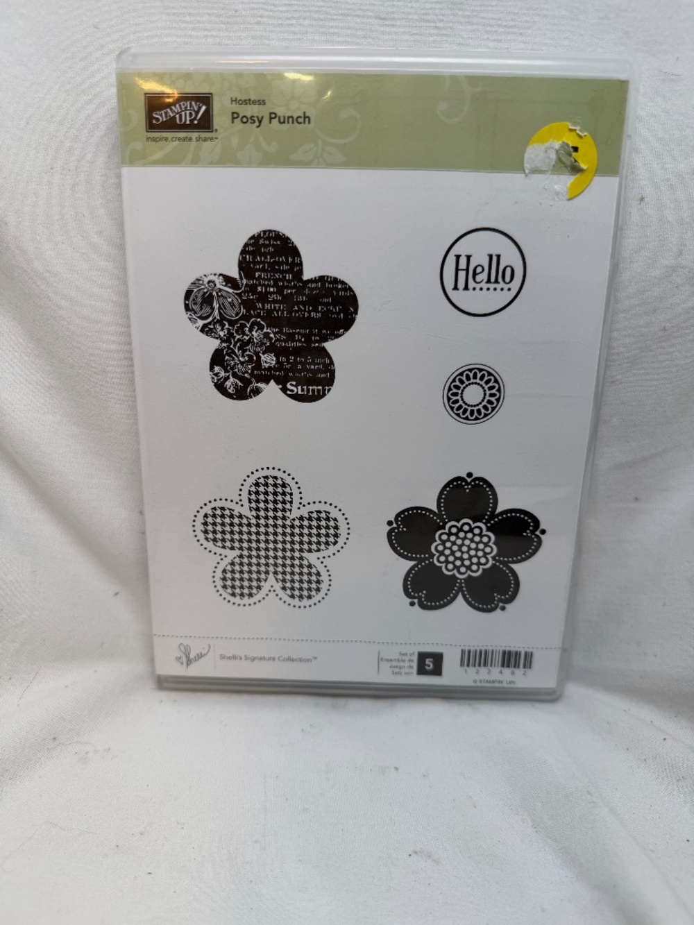 Stampin Up Clear Mount Stamp Set Posy Punch Floral Card making Scrapbooking
